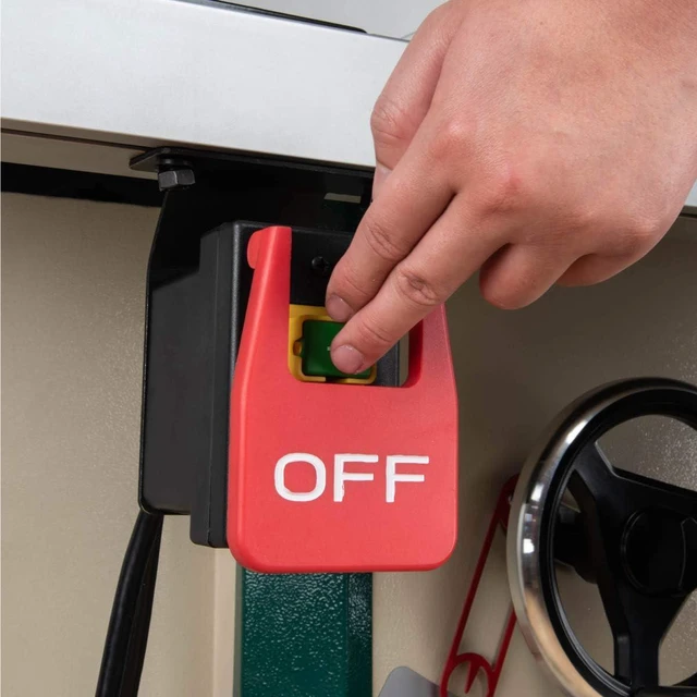Alt view image 3 of 6 - POWERTEC 120V Magnetic Paddle Switch, 9 Amps, Large Knee Paddle for Power Tools, Fits Table Saw, Router Table, Drill Press, Bench Saw, Bandsaw & Other Electrical Equipment (71054)
