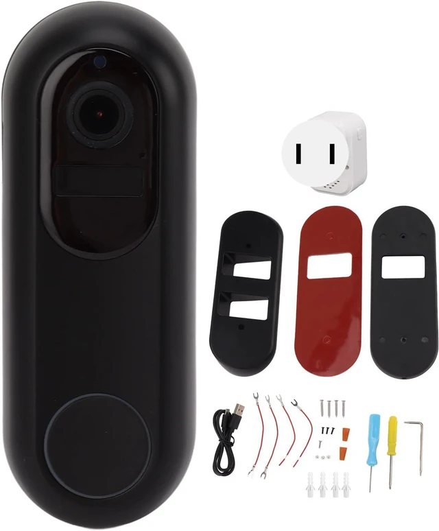 Main image of 5G Video Doorbell, Smart Video Doorbell High Definition Lens Low Power Intelligent Voice Change for House Security (US Plug)