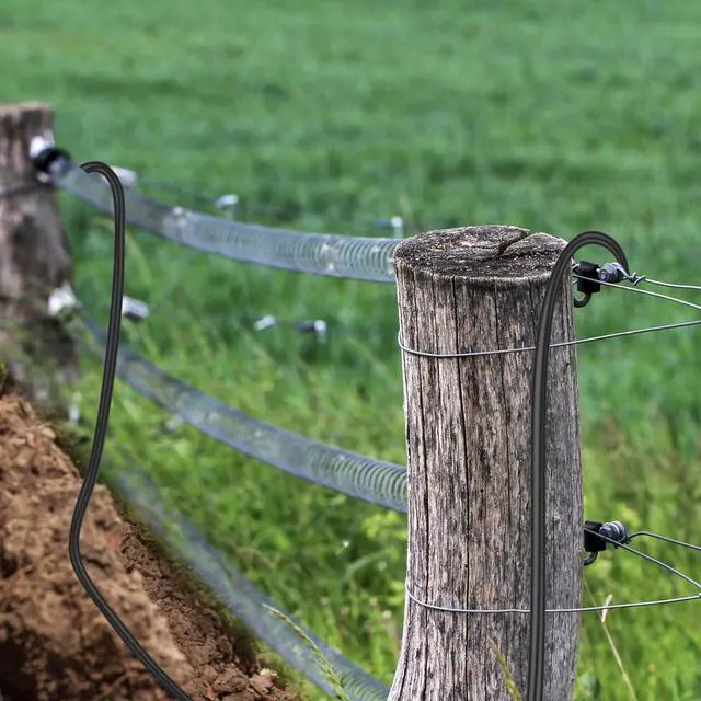 Alt view image 4 of 7 - Kanayu Electric Fence Wire Double Insulated Underground Hard Cable Double Insulated Wire Underground Electric Fence Core Cable, Spooled on Plastic Reel(492 Ft, 14 Guage)