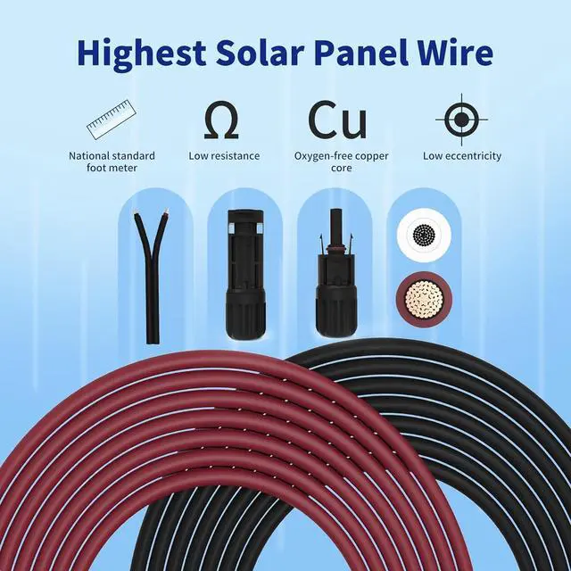 Alt view image 2 of 7 - Solar Extension Cable 10 Gauge Panels Wire 328Ft 10AWG (6mm²) PV Wire SJZSUNRUN Tinned Copper Wire for Outdoor Automotive, RV Boat Marine Panel, 328Ft (100m) Black