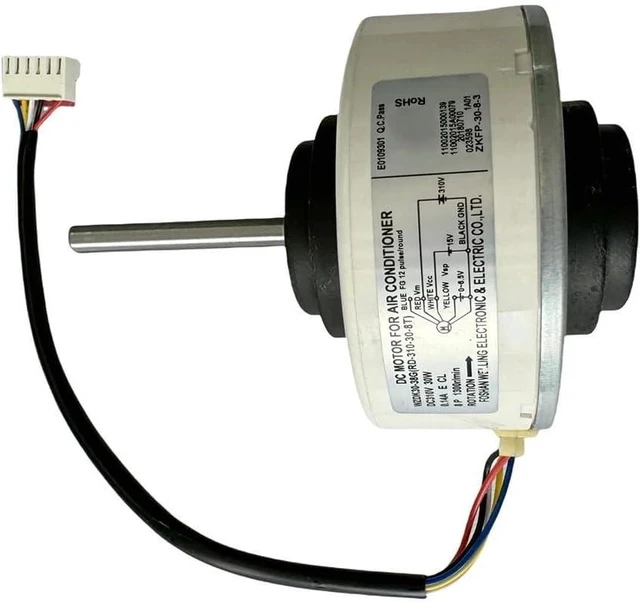 Alt view image 2 of 7 - Brushless Air Conditioning Fan Motor WZDK3038G RD310308T 30W DC 310V with Overvoltage and Undervoltage Protection for Reliable Operation