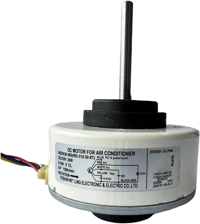 Alt view image 7 of 7 - Brushless Air Conditioning Fan Motor WZDK3038G RD310308T 30W DC 310V with Overvoltage and Undervoltage Protection for Reliable Operation