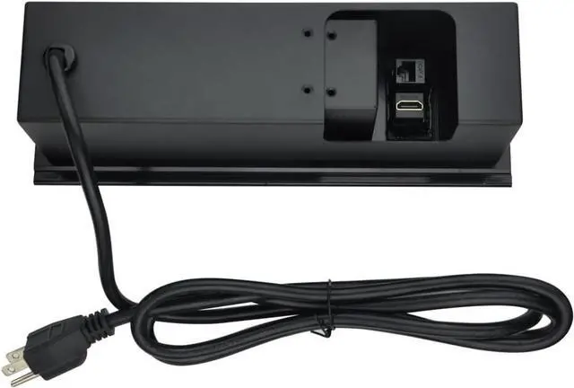 Alt view image 3 of 7 - Brush Connectivity Box Conference Table Power Box with 3 Power Socket+ 1 USB-A and Type C Charger+1 CAT6+ 1 HDMI/USB-C Data(Black) (Sliding)