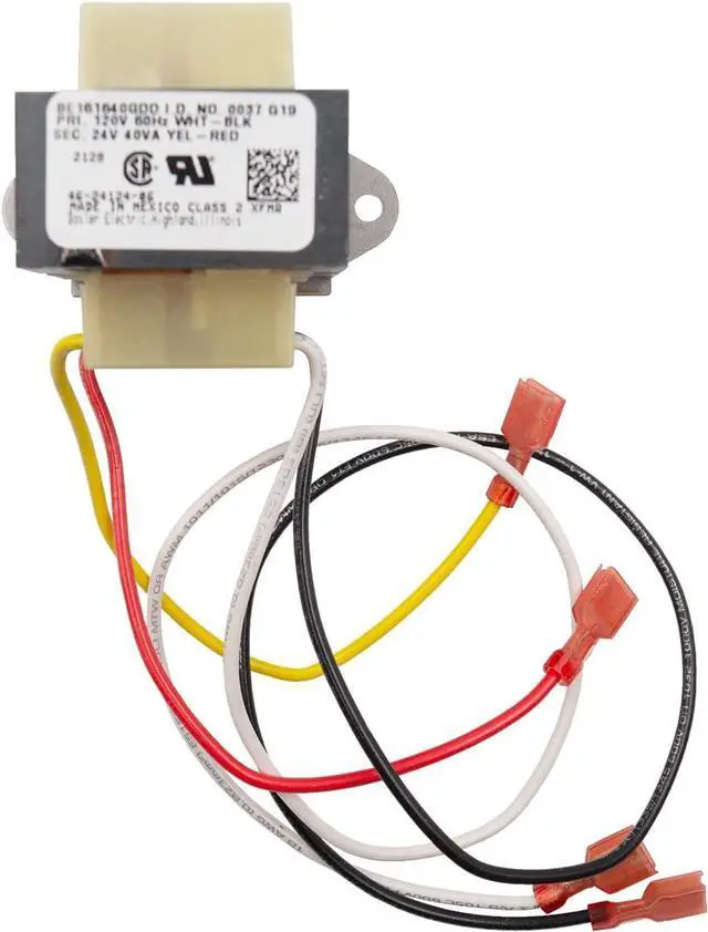 Main image of Supplying Demand 46-24124-06 HVAC Transformer 40 VA 120/24V Channel 2 Hole Mount Model Specific Not Universal