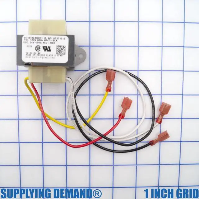 Alt view image 4 of 6 - Supplying Demand 46-24124-06 HVAC Transformer 40 VA 120/24V Channel 2 Hole Mount Model Specific Not Universal
