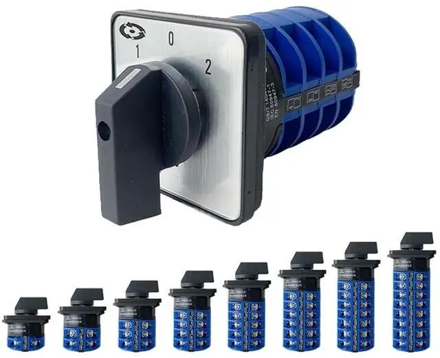 Main image of YMW26-32 Series LW26 32A 690V Silver Contact 1-8 Poles 2/3 Positions Changeover Cam Switch Rotary Selector LW28-32 (Color : 32A-Customize, Size : 6P-24 Terminals)