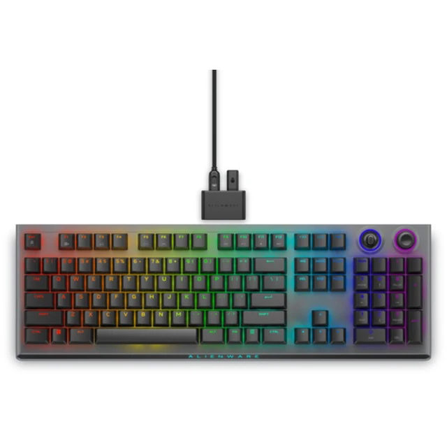 Alt view image 7 of 7 - Alienware AW920K Tri-Mode Wireless Gaming Keyboard - Dark Side of the Moon