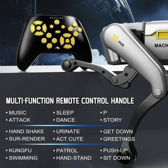 Alt view image 5 of 7 - Petma Smart Robot Dog for Kids, AI Programmable STEM Toy with 25+ Actions and Voice/Remote/App Control, Rechargeable Electronic Pet Gift for Boys & Girls Ages 6+(iOS & Android (Grey)