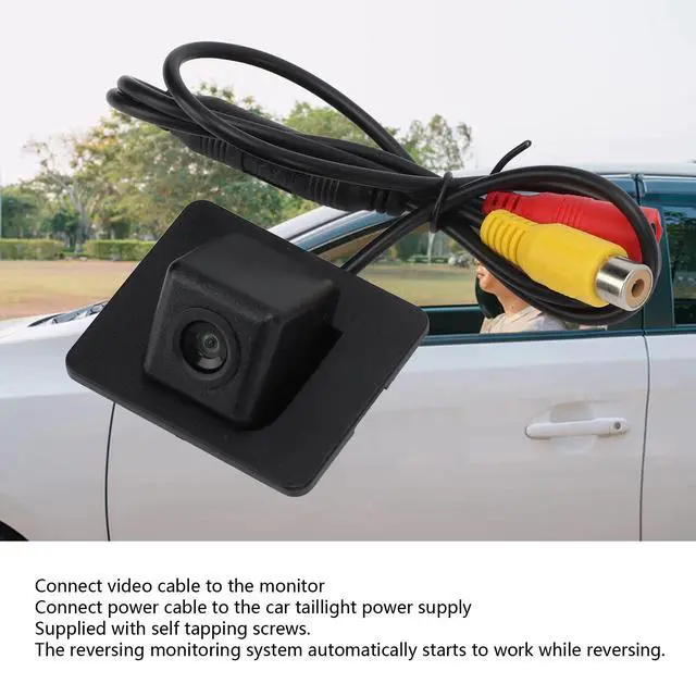 Alt view image 7 of 7 - Acouto Car Rear View CCD Camera 170° Wide Angle IP67 for 3 Axela 20132019
