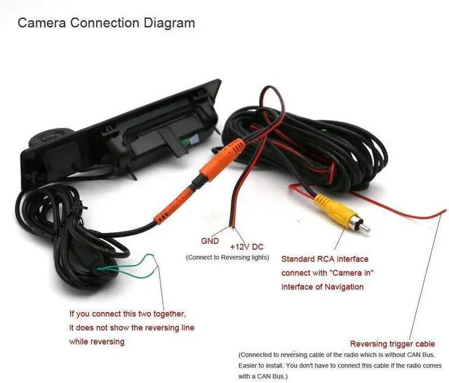 Alt view image 5 of 7 - YuYue CCD HD Car Trunk Handle Camera Rear View Camera for BMW 3 5 X3 Series F10 F11 F25 F30 X5 X1 E82 E88 E84 E90 E91 E92 E93 E60 E61 E70 E71 E72(2011-2015) New Parking Backup