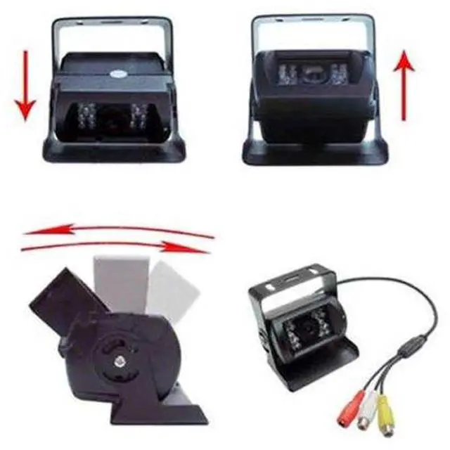 Alt view image 5 of 7 - EKYLIN Truck Front View Forward Camera 30FT Video Cable for Lorry Pickup Bus Vehicle Van Camper Car - CCD HD Non-Mirror Image w/o Parking Assistance Lines - Waterproof, Night Vision DC 12V-24V