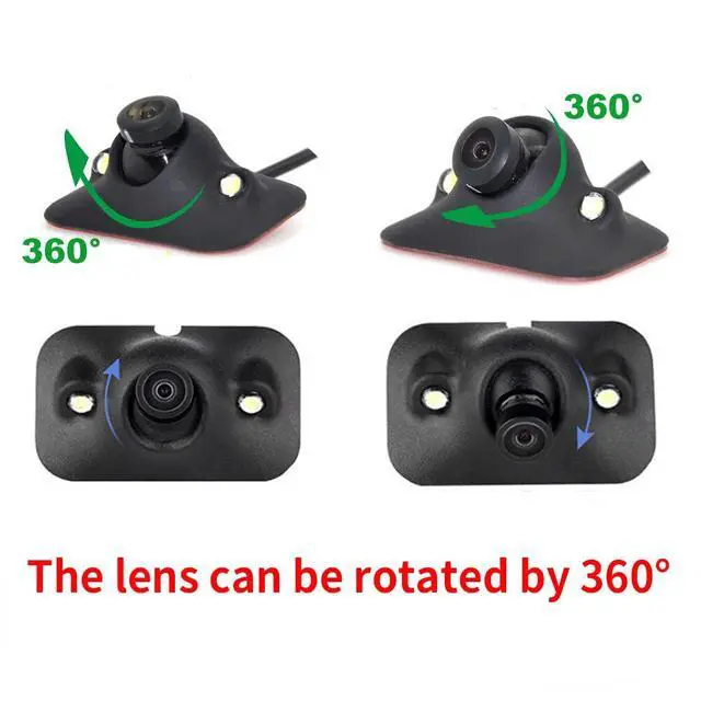 Alt view image 6 of 7 - Auto Wayfeng WF® HD CCD Night Vision 360 Degree Car Front Camera Front View Side Reversing Backup Camera 2 LED