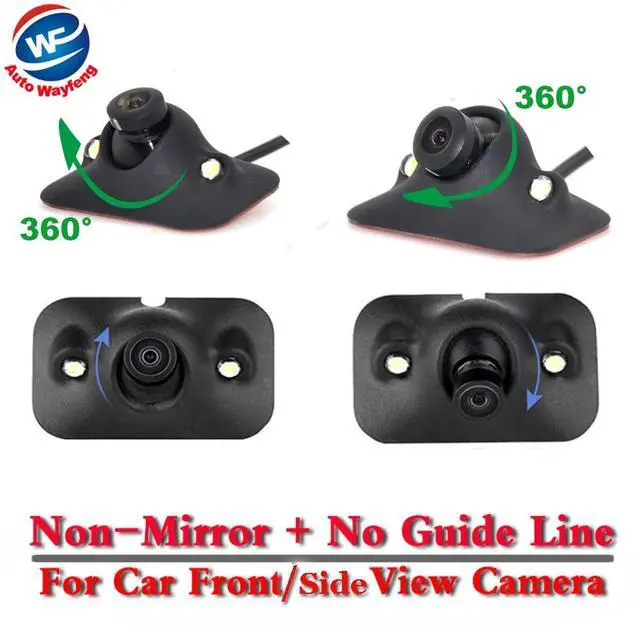 Alt view image 7 of 7 - Auto Wayfeng WF® HD CCD Night Vision 360 Degree Car Front Camera Front View Side Reversing Backup Camera 2 LED