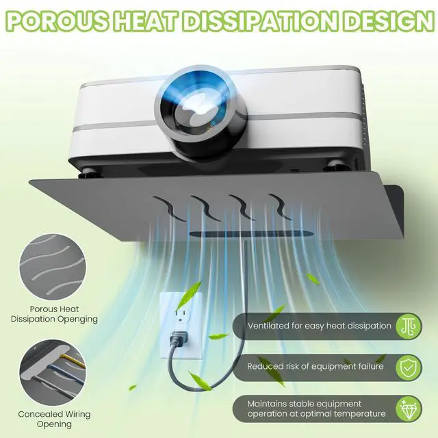 Alt view image 3 of 7 - MZDMY Steel Floating Shelves for Wall,Small Wall ShelfSuitable for Bedroom, Living Room, Bathroom, Kitchen, Office (Grey, 11.81x8.46 in)