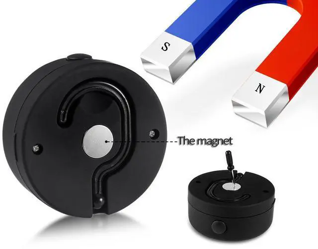 Alt view image 3 of 6 - CALIFORNIA CADE ELECTRONIC 24 LED Round Magnetic Work Light Torch with Integral Hanging Hook and Magnet Set,Pack of 3(Black)