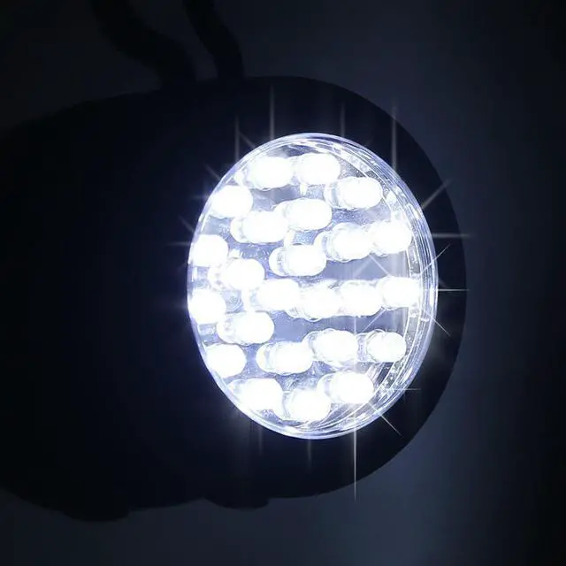 Alt view image 4 of 6 - CALIFORNIA CADE ELECTRONIC 24 LED Round Magnetic Work Light Torch with Integral Hanging Hook and Magnet Set,Pack of 3(Black)