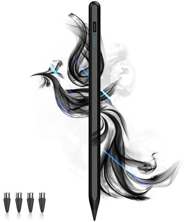 Main image of Stylus Pens for Touch Screens Power-Display Tablet Pen POM Tip Magnetic Digital Touch Pen Compatible with iPhone/iPad/iPad Pro/Lenovo/and Other iOS/Android Smartphone and Tablet Devices (Black)