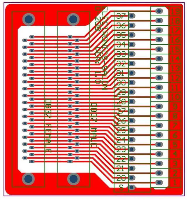 Alt view image 6 of 7 - Electronics-Salon DB37 D-SUB DIN Rail Mount Interface Module, Male/Female, DSUB Breakout Board.
