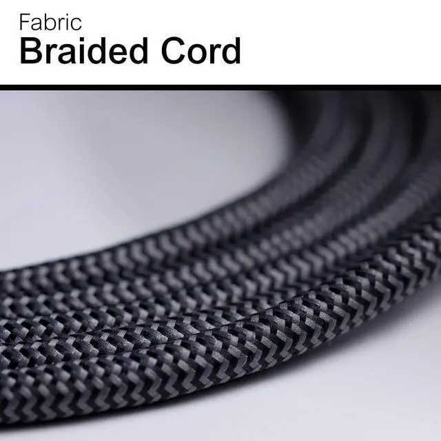 Alt view image 6 of 7 - GE 3-Outlet Power Strip Surge Protector 15 Ft Braided Long Cord Extension Cord Surge Protector Power Strip Flat Plug Extension Cord 250 Joules ETL Listed Black 44237