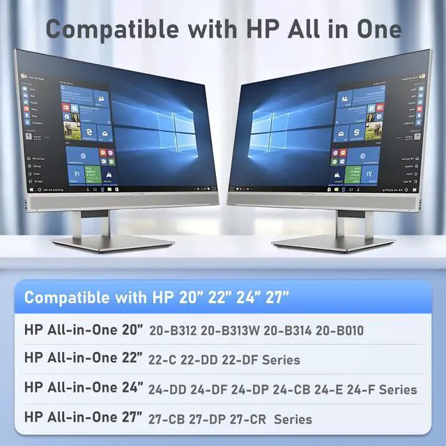 Alt view image 3 of 6 - 90W 65W Ac Adapter Power Cord for HP All-in-One Desktop 20" 22" 24" 24-DD 24-DF 24-DP 24-CB 22-DD DF 27-DB:24-dd0210 dd0010 24-df0040 22-df0222 22-dd0210 dd0110 24-dp0160 dp1250 dp1380 Charger