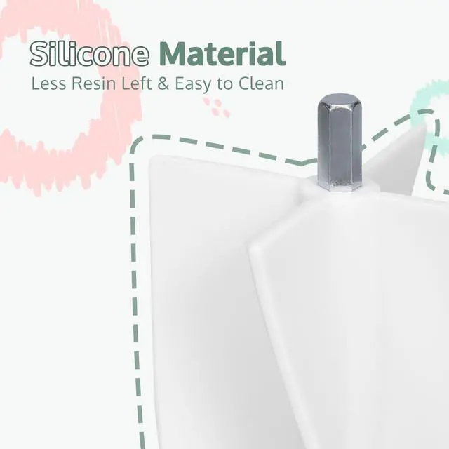 Alt view image 4 of 7 - Auto Resin Mixer, Rechargeable Epoxy Mixer for Save Your Wrist, Epoxy Resin Stirrer for Resin Molds, Silicone Molds and Supplies, DIY Crafts with Measuring Cups (Mixer & Cup*10)