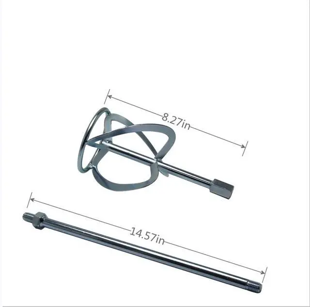 Alt view image 5 of 6 - Concrete Mixing Rod, Paint Mixing Rod. Paint Mixer Drill bit Accessories, Cement Mixer Tool Drill bit, M14 Electric Brick Mixer Accessories