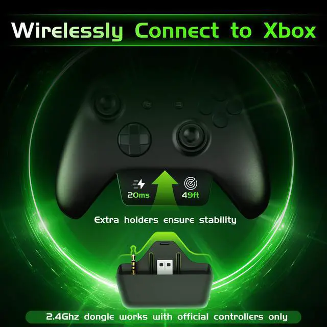 Alt view image 2 of 7 - Gvyugke Wireless Gaming Headset for Xbox Series X/S, Xbox One, PS5, PC, Mac, Bluetooth 6.0 Gaming Headphones with Flip-to-Mute Noise-Canceling Mic, Foldable, 3D Surround Sound, 45H Battery - Black