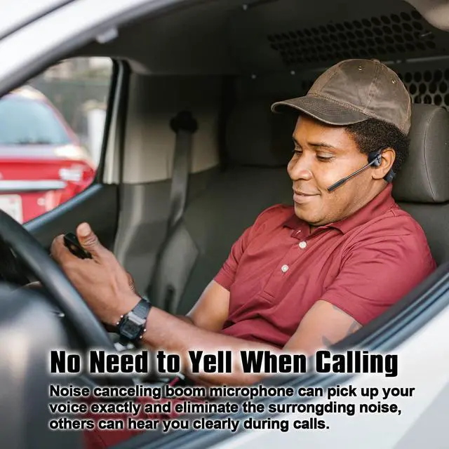 Alt view image 5 of 7 - QAZITV Bone Conduction Headphones Bluetooth with mic Open Ear Wireless Headphones Noise canceling Computer headsets with mic for Clear Hand Free Calls multipoint Connection Fast Charging