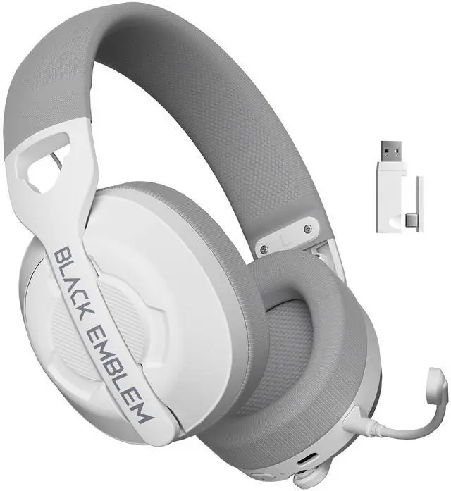 Main image of Black Emblem X2 Wireless Gaming Headset, 2.4GHz Gaming Headphones with Mic, Bluetooth 5.4, 50H Battery, Breathable Earcups, Lightweight Wireless Headset for PC/PS5/PS4/Switch