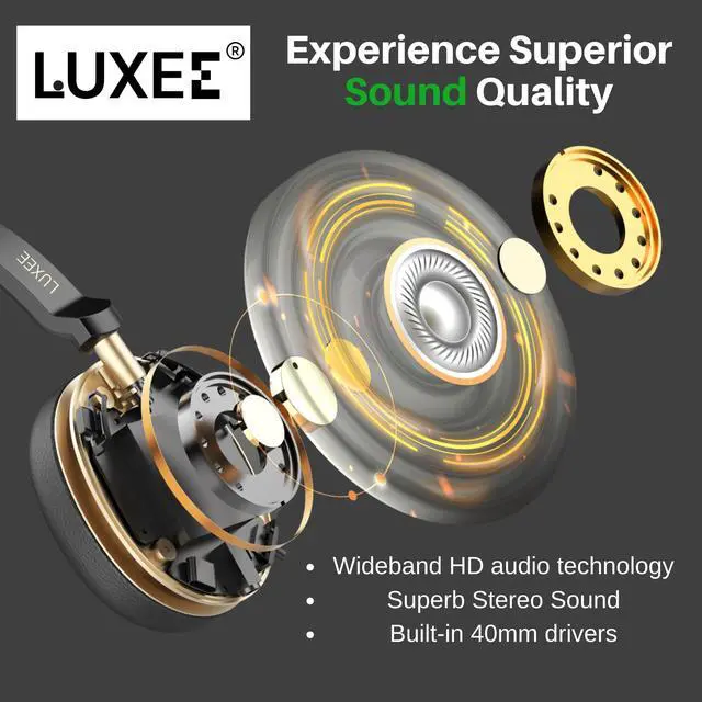 Alt view image 4 of 7 - LUXEE Wireless Headset with Mic - Noise Cancelling Bluetooth Headphones for Truckers, Zoom & Computer - V5.3 Long Battery Life Single-Ear Wireless Headphone for Office, Home & Driving