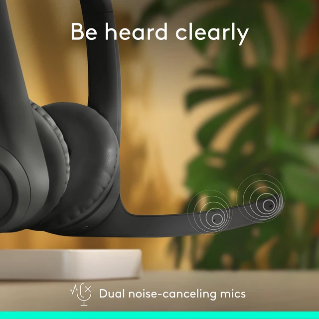Alt view image 2 of 7 - Zone 301 Wireless Bluetooth Headset - Graphite | Noise-canceling microphone, compatible with Windows, Mac, Chrome, Linux, iOS, iPadOS, Android