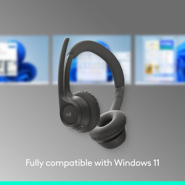 Alt view image 5 of 7 - Zone 301 Wireless Bluetooth Headset - Graphite | Noise-canceling microphone, compatible with Windows, Mac, Chrome, Linux, iOS, iPadOS, Android