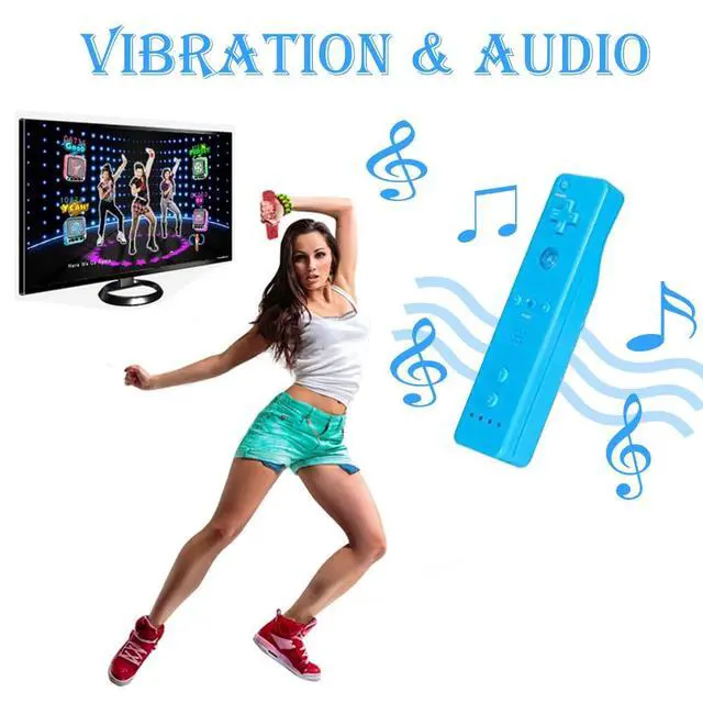 Alt view image 3 of 7 - Tevodo Wii Remote Controller, 2 Packs Upgrade Wireless Controller Compatible with Wii Wii U(blue and pink)