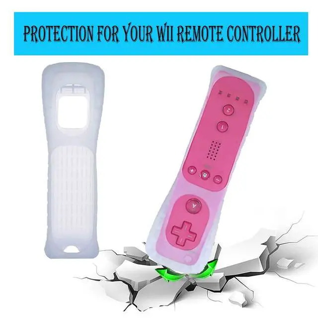 Alt view image 7 of 7 - Tevodo Wii Remote Controller, 2 Packs Upgrade Wireless Controller Compatible with Wii Wii U(blue and pink)