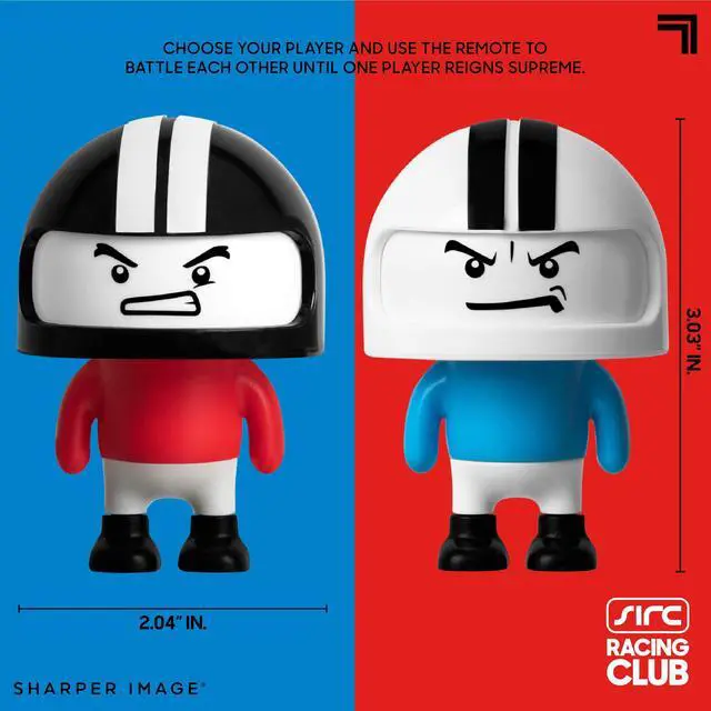 Alt view image 5 of 7 - Sharper Image Road Rage Remote Control Cars, Mini RC Speed Ejector Bumper Cars, 2 Player Head to Head Battle Game with Ejecting Drivers, Sounds & Lights, Fun Indoor Kids Toys for Ages 6 and Up