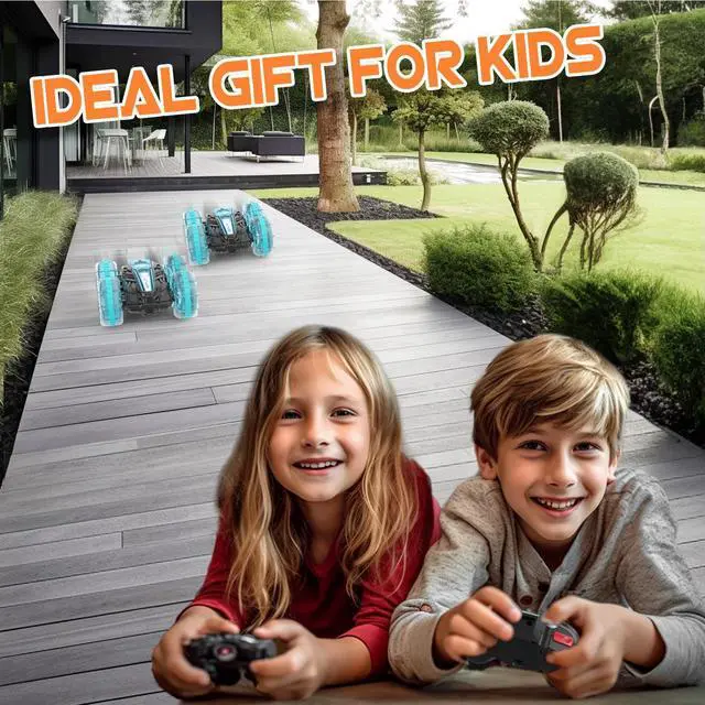 Alt view image 6 of 7 - Korffe Remote Control Car, Amphibious RC Cars Toys for Ages 5-7, 4WD RC Boat, Waterproof 360° Rotating RC Monster Truck Stunt Car, Christmas Birthday Gifts Toys for Ages 8-13, Water Beach Pool Toy