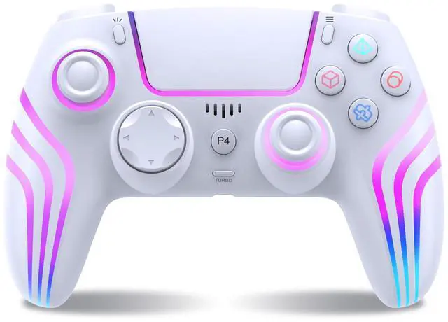 Main image of Wireless Controller for P4 with LED Lighting, Remote Control for P4 with Double Shock, Six-Axis Sensor