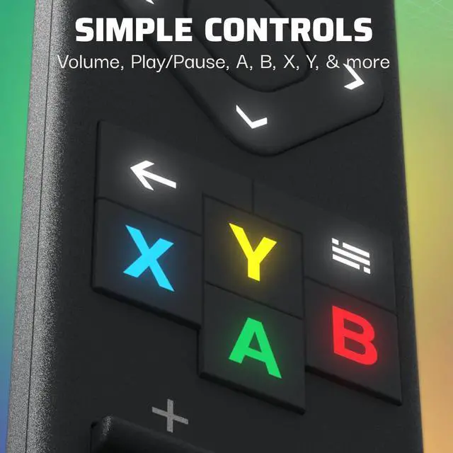 Alt view image 3 of 7 - PDP Solis Xbox Gaming Media Remote Control for TV - Fully Licensed by Microsoft for Xbox Series X|S, Xbox One, Solar Powered Rechargeable Battery, Compact Navigation Toggle, Black