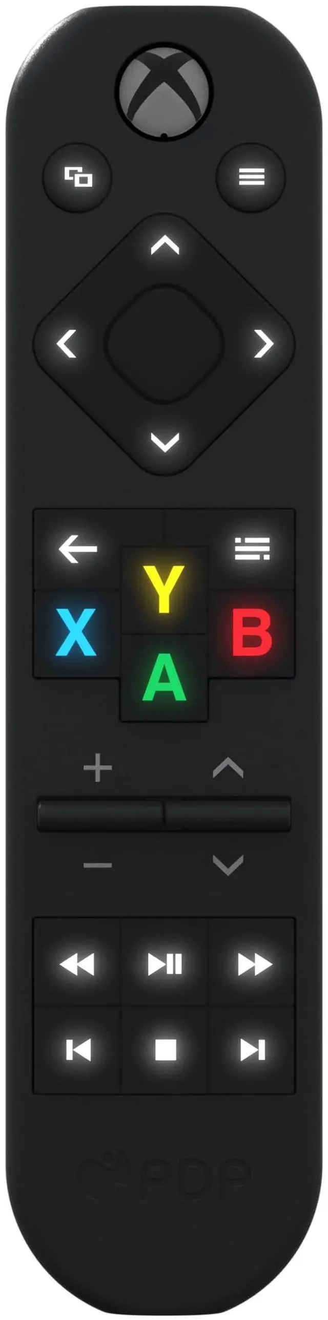 Alt view image 7 of 7 - PDP Solis Xbox Gaming Media Remote Control for TV - Fully Licensed by Microsoft for Xbox Series X|S, Xbox One, Solar Powered Rechargeable Battery, Compact Navigation Toggle, Black