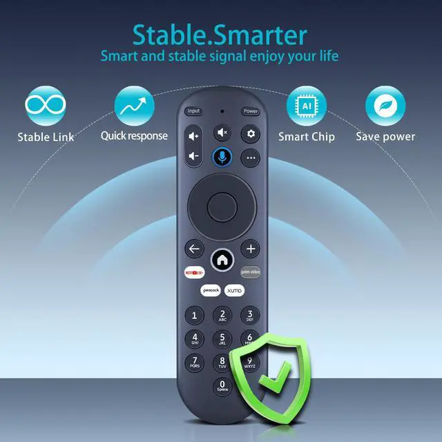 Alt view image 2 of 7 - ZWP Replacement Voice Remote Control Compatible for Xumo Smart TV, for Element 4K UHD HDR Xumo TV E500AC43C E500AC50C E500AC55C E500AC65C E500AC43C E500AC50C E500AC55C E500AC65C