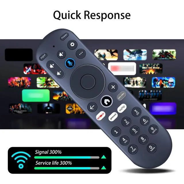 Alt view image 5 of 7 - ZWP Replacement Voice Remote Control Compatible for Xumo Smart TV, for Element 4K UHD HDR Xumo TV E500AC43C E500AC50C E500AC55C E500AC65C E500AC43C E500AC50C E500AC55C E500AC65C