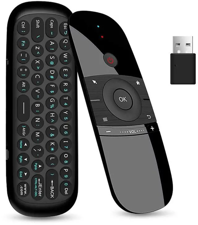 Main image of WeChip W1 Universal TV Remote Air Mouse, Wireless Keyboard Fly Mouse 2.4GHz Connection Air Remote Keyboard Mouse for Android TV Box/PC/Smart TV/Projector/HTPC/All-in-one PC/TV (w1)