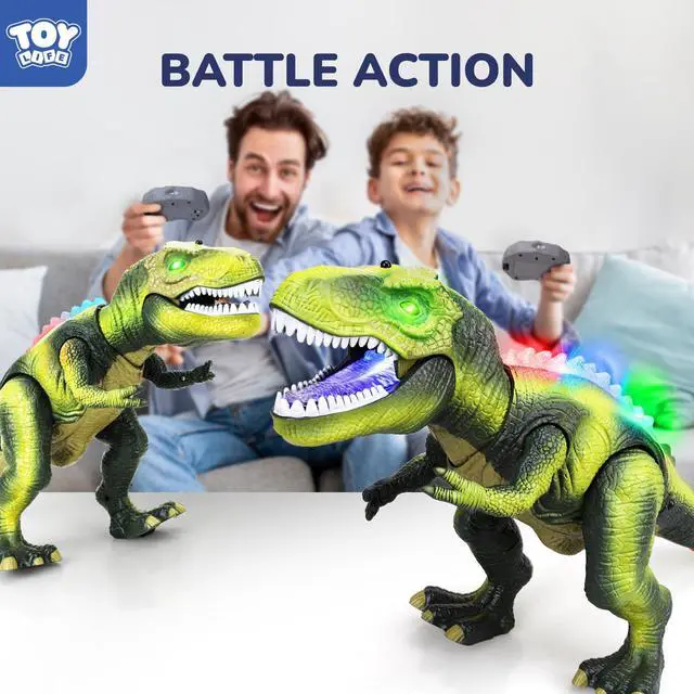 Alt view image 7 of 7 - STEAM Life Remote Control Dinosaur Toys,Robot Walking & Dancing Dinosaur with Light and Realistic Roaring Sound, Electronic Steam Toy, Birthday Gift for Kids