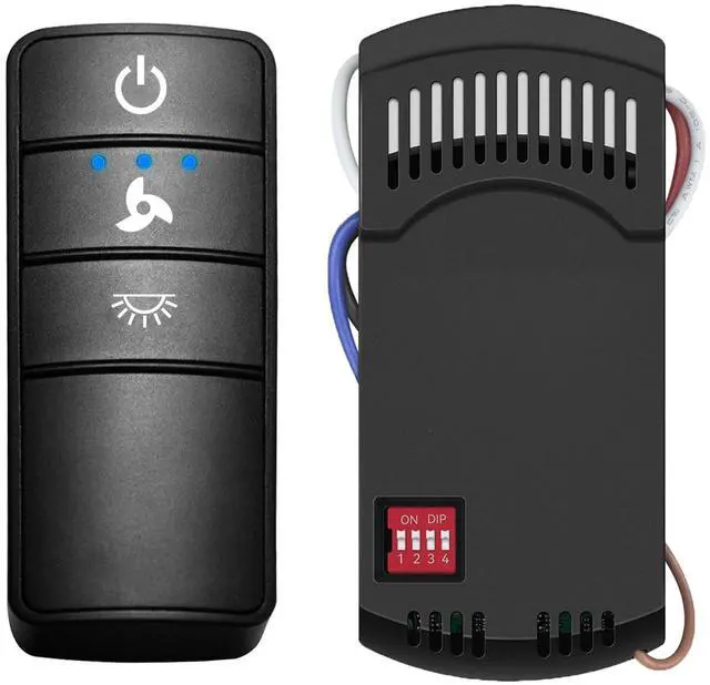 Main image of Universal Ceiling Fan Remote Control Kit,Hampton Bay Fan Remote Kit Replacement for Hunter,Harbor Breeze, Home Decorators,3-Speed, Light Dimming,Time Delay, KUJCE10320/TR222A,2AAZPHD3/HD3,98130,TX028C