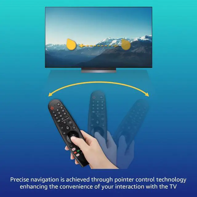 Alt view image 4 of 7 - Voice-Magic-for-LG-TV-Remote-Control-Replacement Compatible with LG Smart OLED Thinq Webos TVs for AKB75855501 AN-MR24gn MR23gn MR22gn MR21ga MR20ga