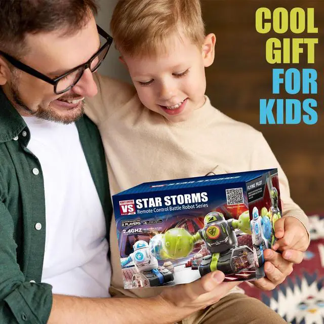 Alt view image 6 of 7 - cxjoigxi Remote Control Fighting Robots Game Set of 2, RC Ejecting Battle Bots Toys with Light & Sound, Fun Electronic Battle Robots Toy, Christmas Birthday Gifts for Kids Boys Age 5 6 7 8 9 10