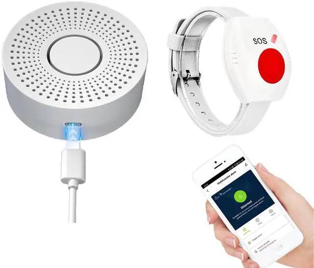 Main image of WiFi Caregiver Pager Call Button Wireless Nurse Alert Call Bell Emergency Alert Pager at Home for Elderly Patients