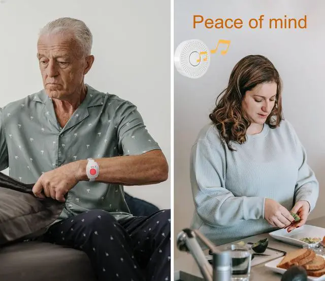 Alt view image 4 of 7 - WiFi Caregiver Pager Call Button Wireless Nurse Alert Call Bell Emergency Alert Pager at Home for Elderly Patients