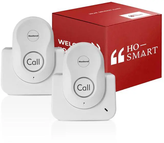 Main image of Hosmart Intercoms Wireless for Home, 2024 New Rechargeable Full Duplex Caregiver Pager for Elderly Senior, Two-Way Real-time Talk, Portable Personal Alert, Call/Monitor Button for Home Safety
