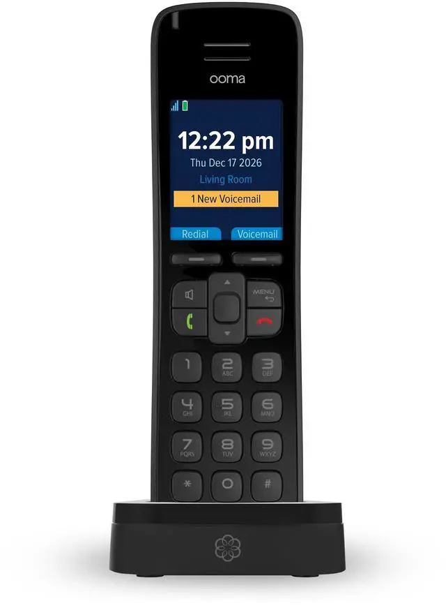 Main image of Ooma HD3 Handset Cordless with Caller-ID and HD Voice Quality. Exclusively for Ooma Telo VoIP Home Phone Service